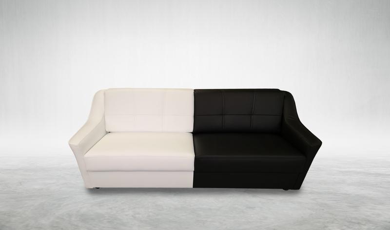 Sofa schwarz-weiß